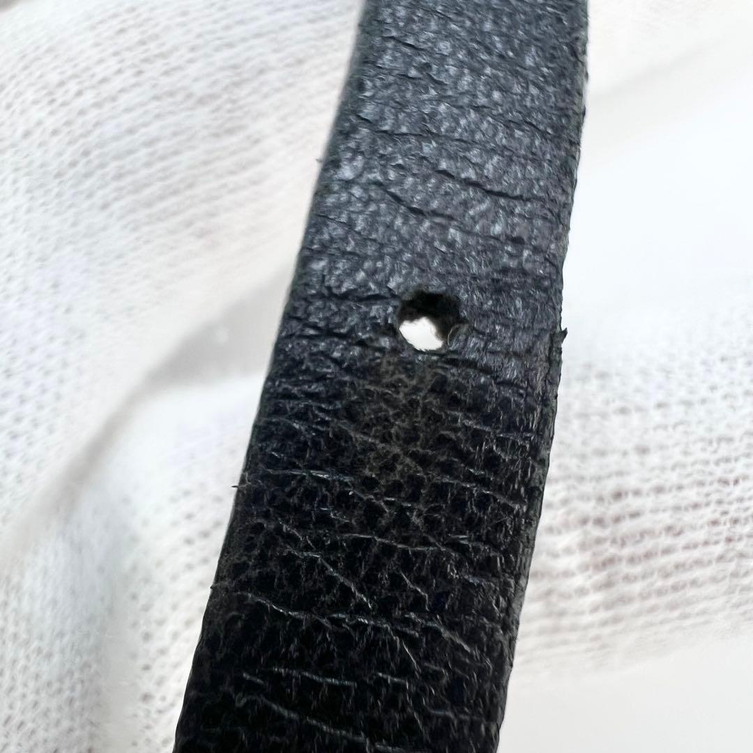 Alexander McQueen スカルラインストーン レザー ブレスレット.