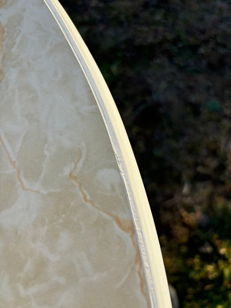 とまと　WINDS太平 ホワイト楕円形ダイニングテーブル 大理石調