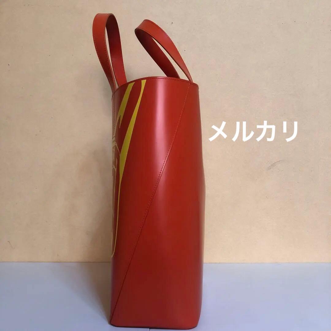 ヒステリックグラマー　本革トートバッグ　オレンジ