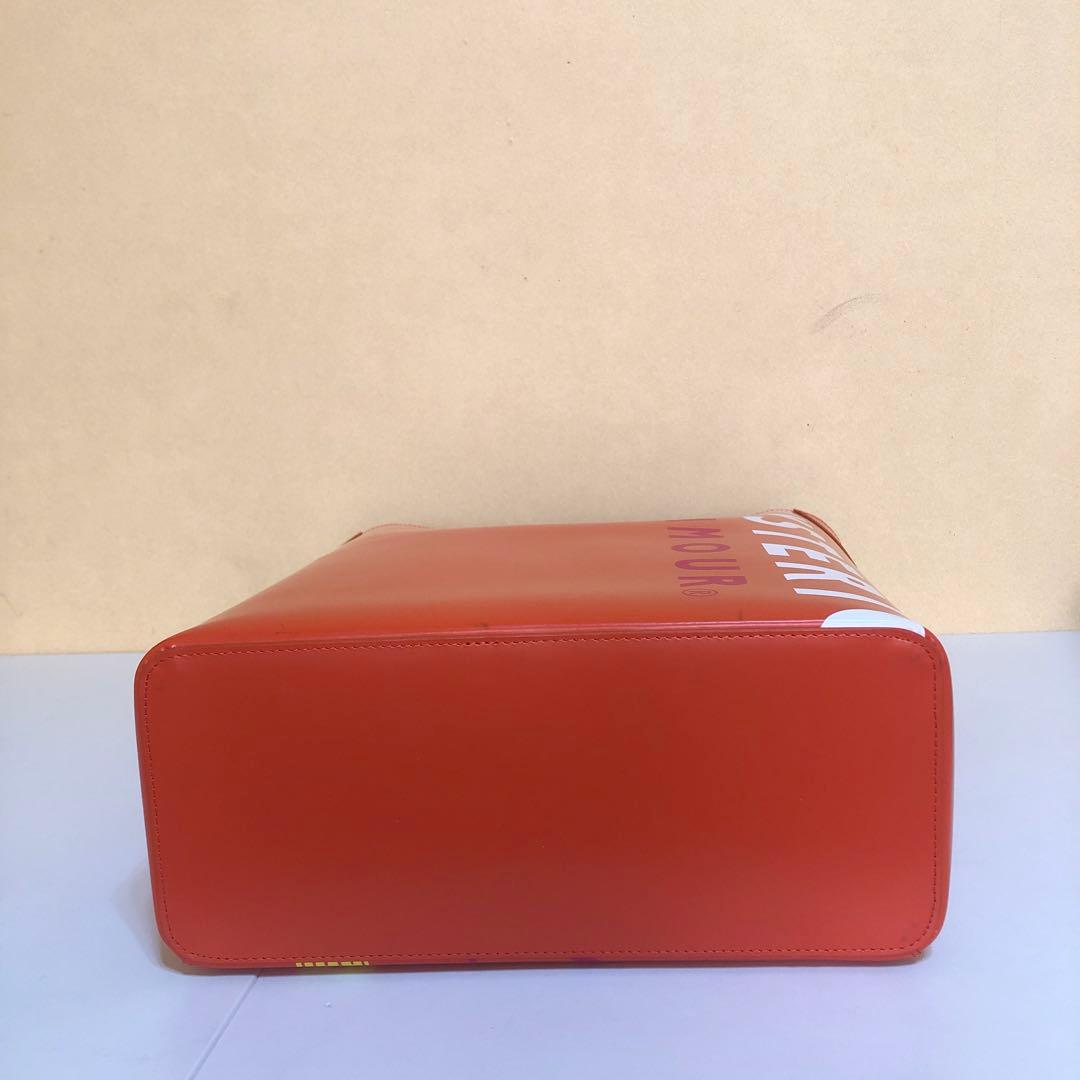 ヒステリックグラマー　本革トートバッグ　オレンジ