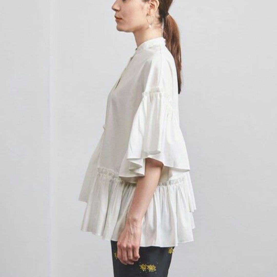 UNITED ARROWS イレギュラーフリル ブラウス