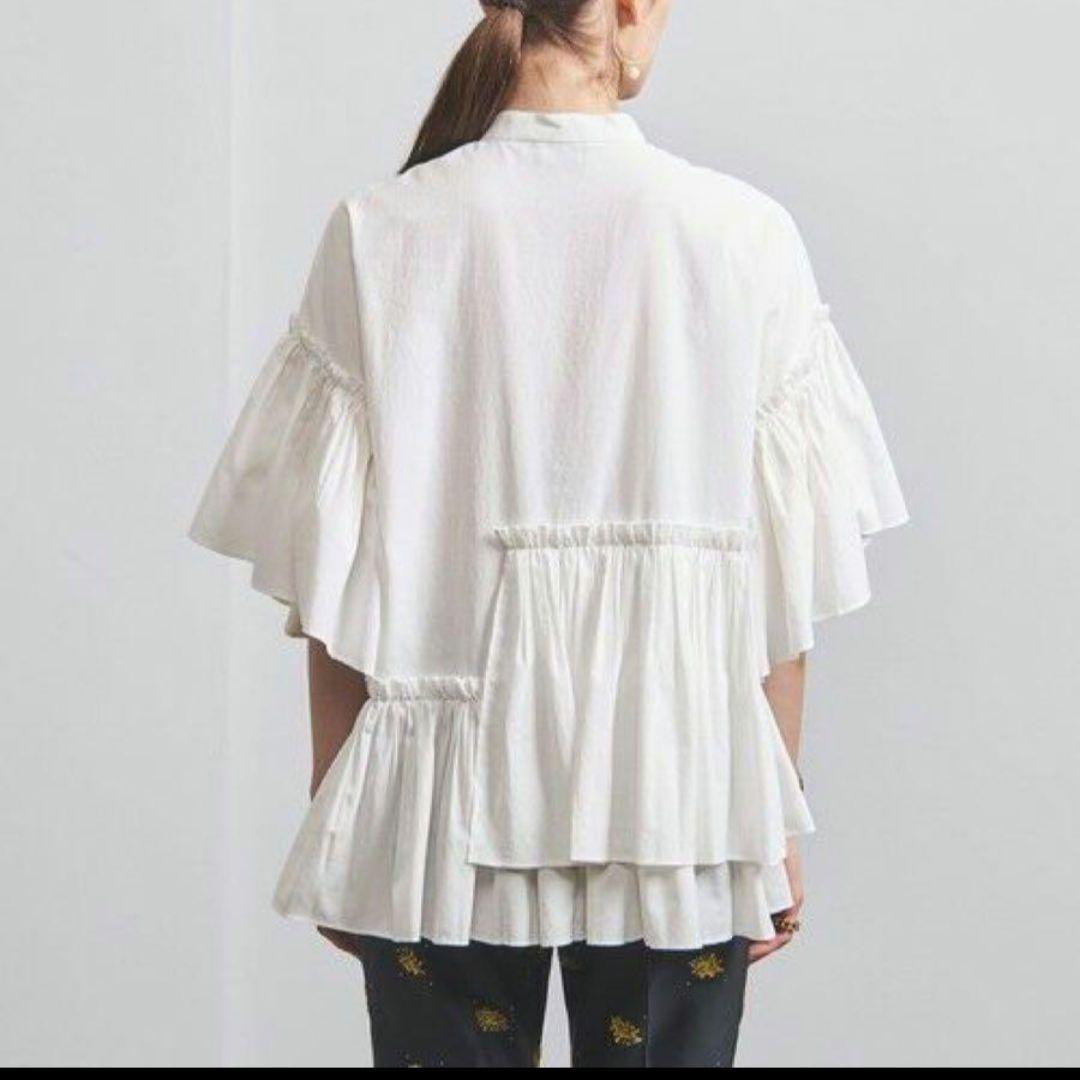 UNITED ARROWS イレギュラーフリル ブラウス