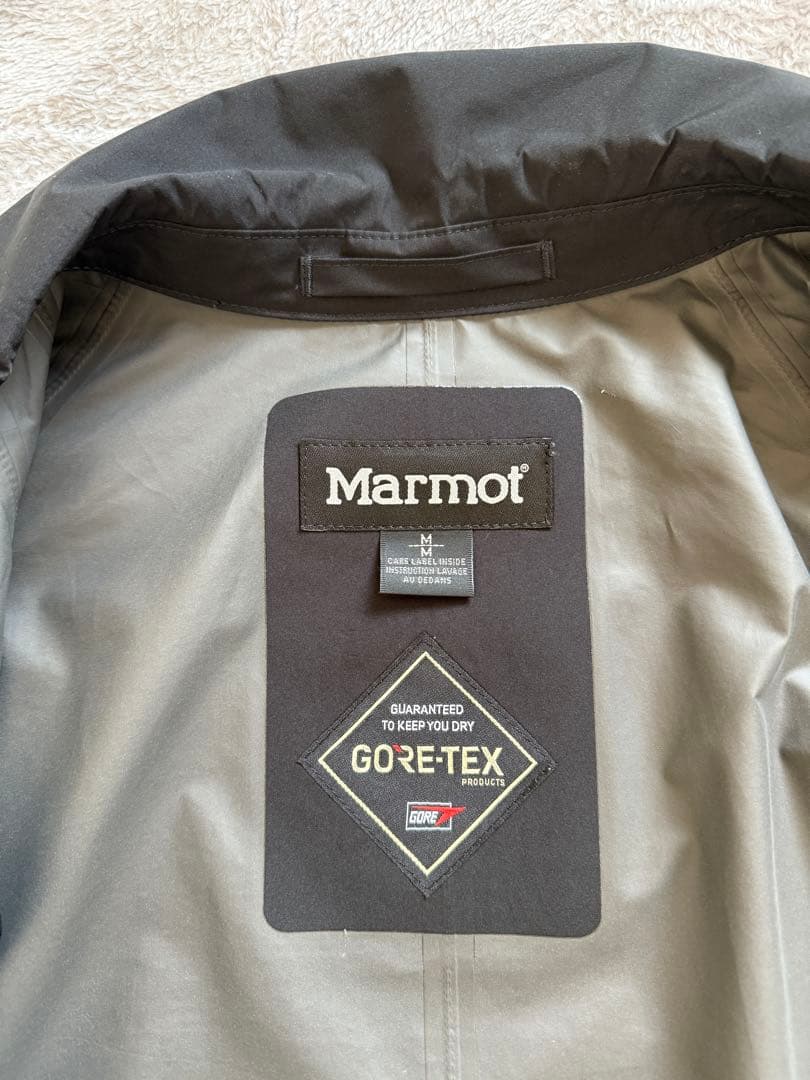 Marmot GORE-TEX ステンカラーコート ブラック SHIPS別注