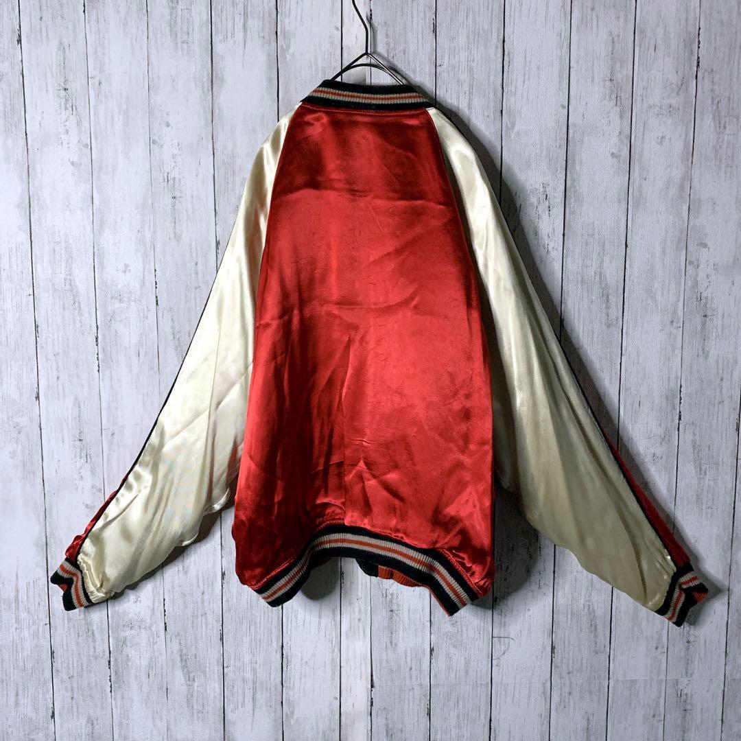 クロップドヘッズ リバーシブル スカジャン 刺繍 ビッグロゴ 龍 虎 薔薇 蛇