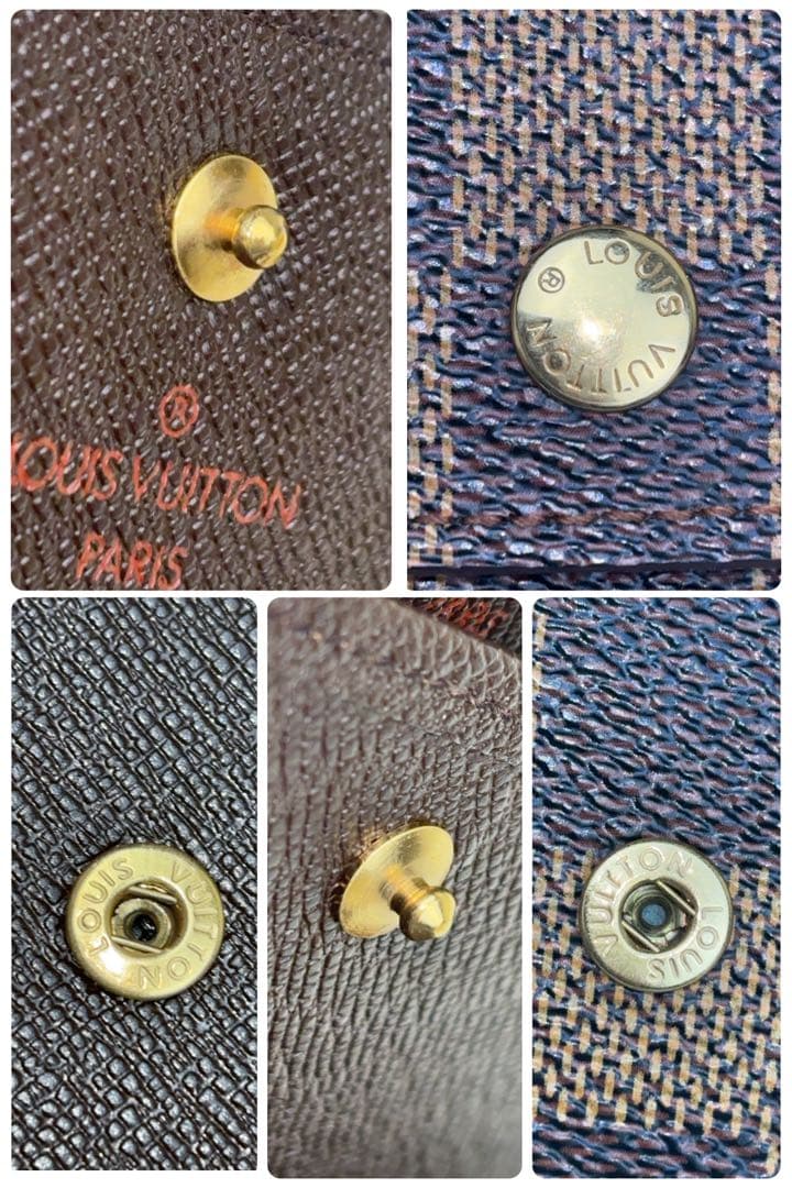 美品✨️ルイヴィトン　ダミエ　ポルトトレゾール　エテュイパピエ　三つ折り財布