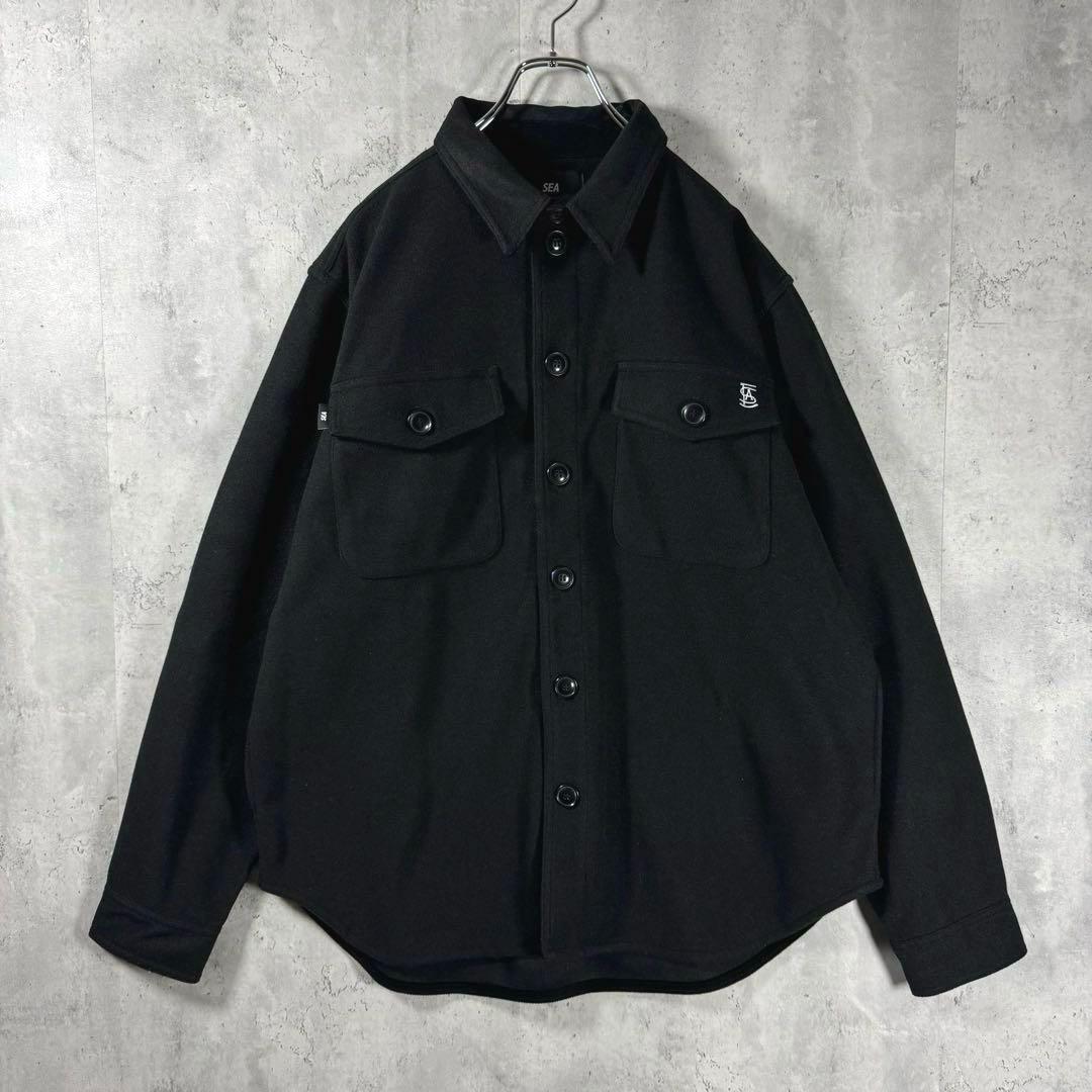 【ミモザさん専用】ウィンダンシー 刺繍ロゴ 厚手 シャツジャケット L