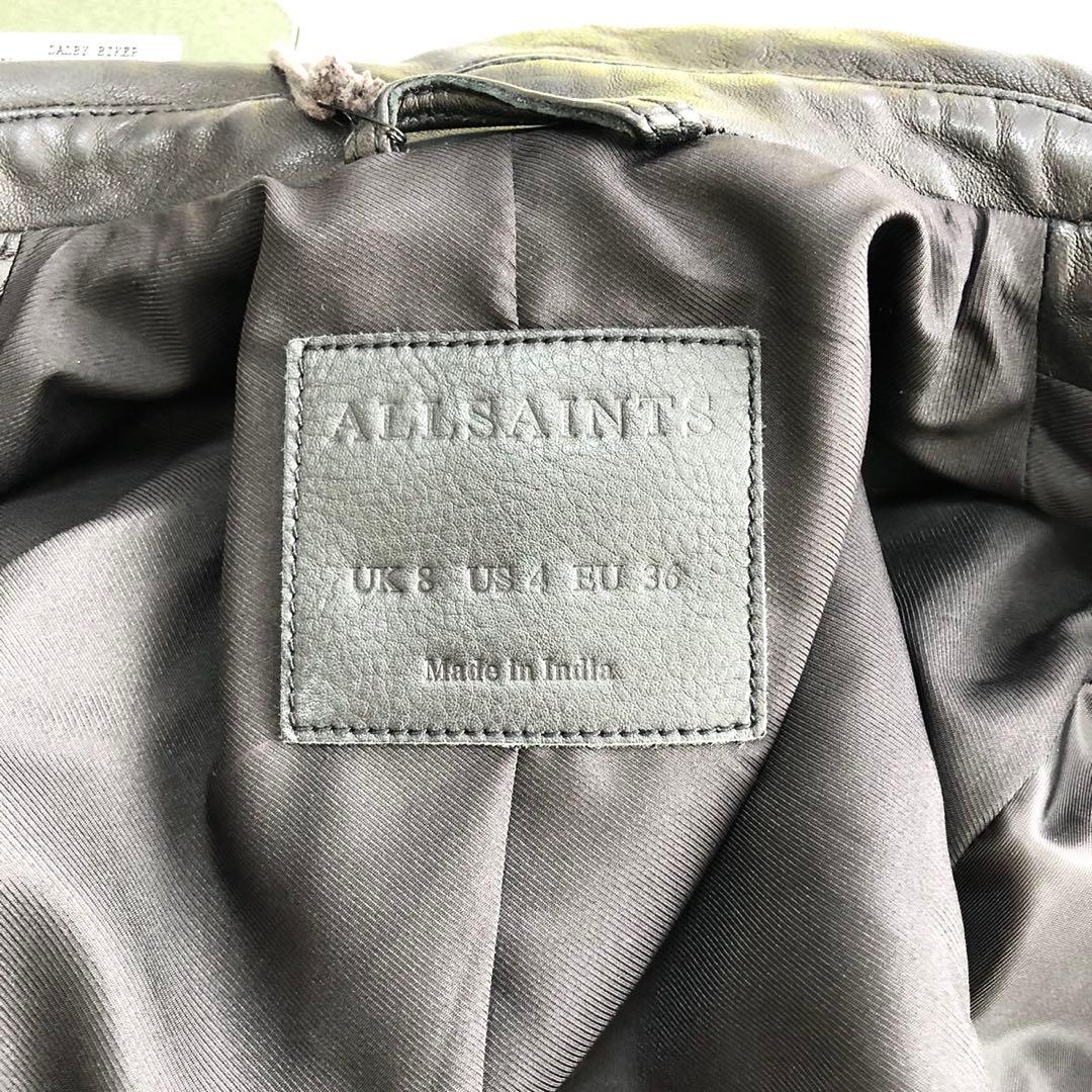 ✨未使用保管品・タグ付き✨オールセインツ ダブルライダースジャケット レザー 黒