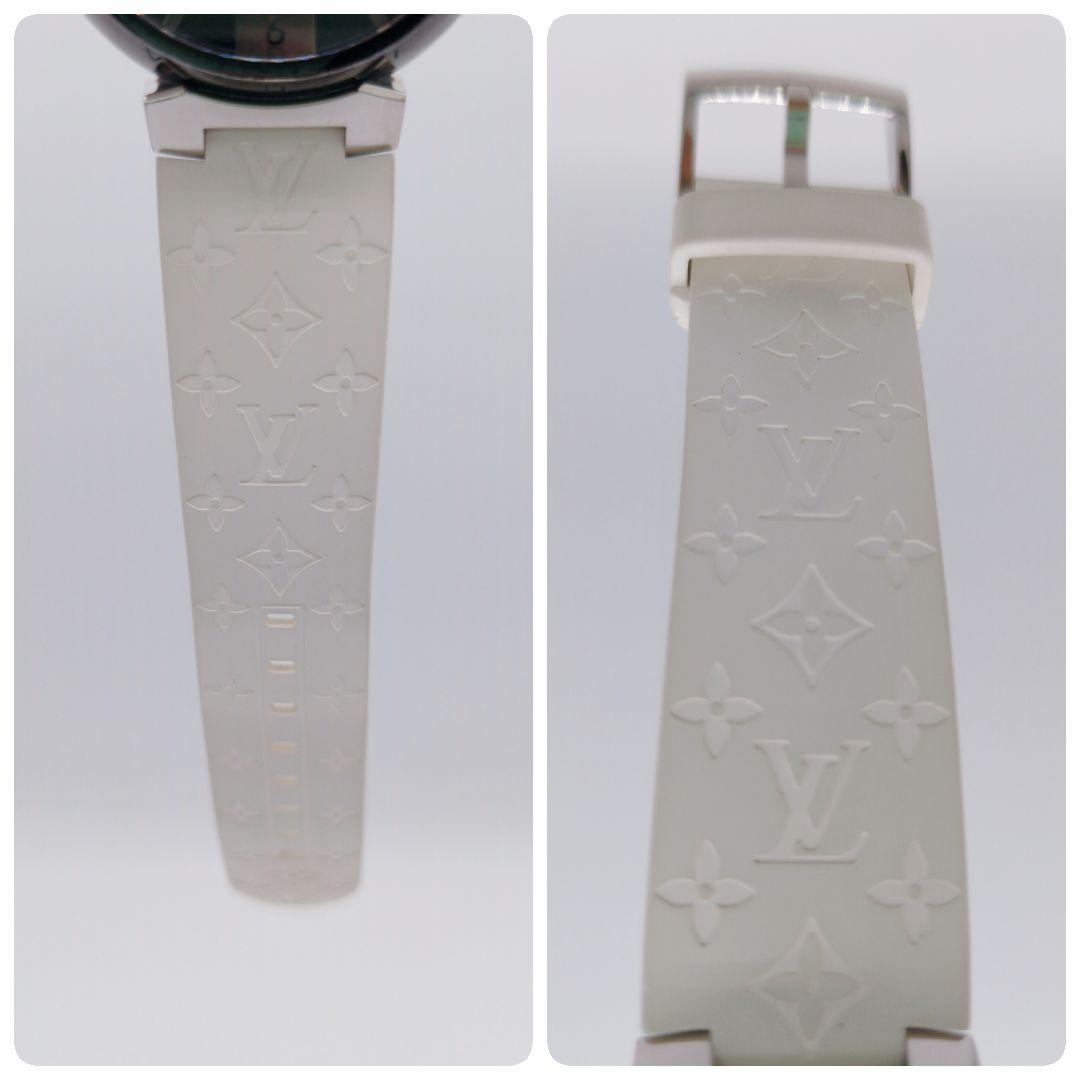 ルイ・ヴィトン　LOUIS VUITTON GMT 自動巻き 時計 ラバーベルト