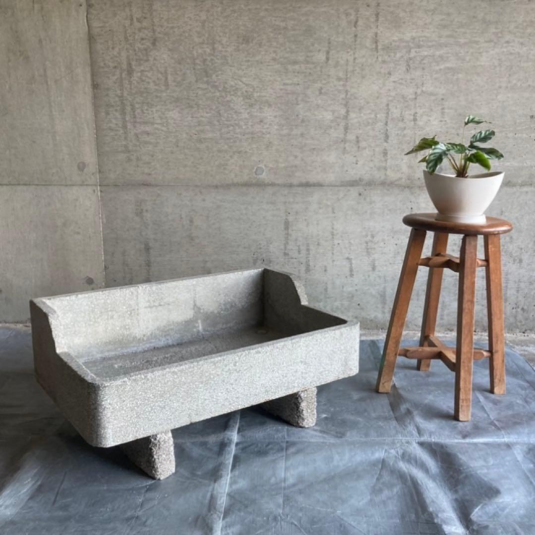 ガーデンシンク 流し台 手洗い 洗面 大型 コンクリート 園芸 シャビー レトロ