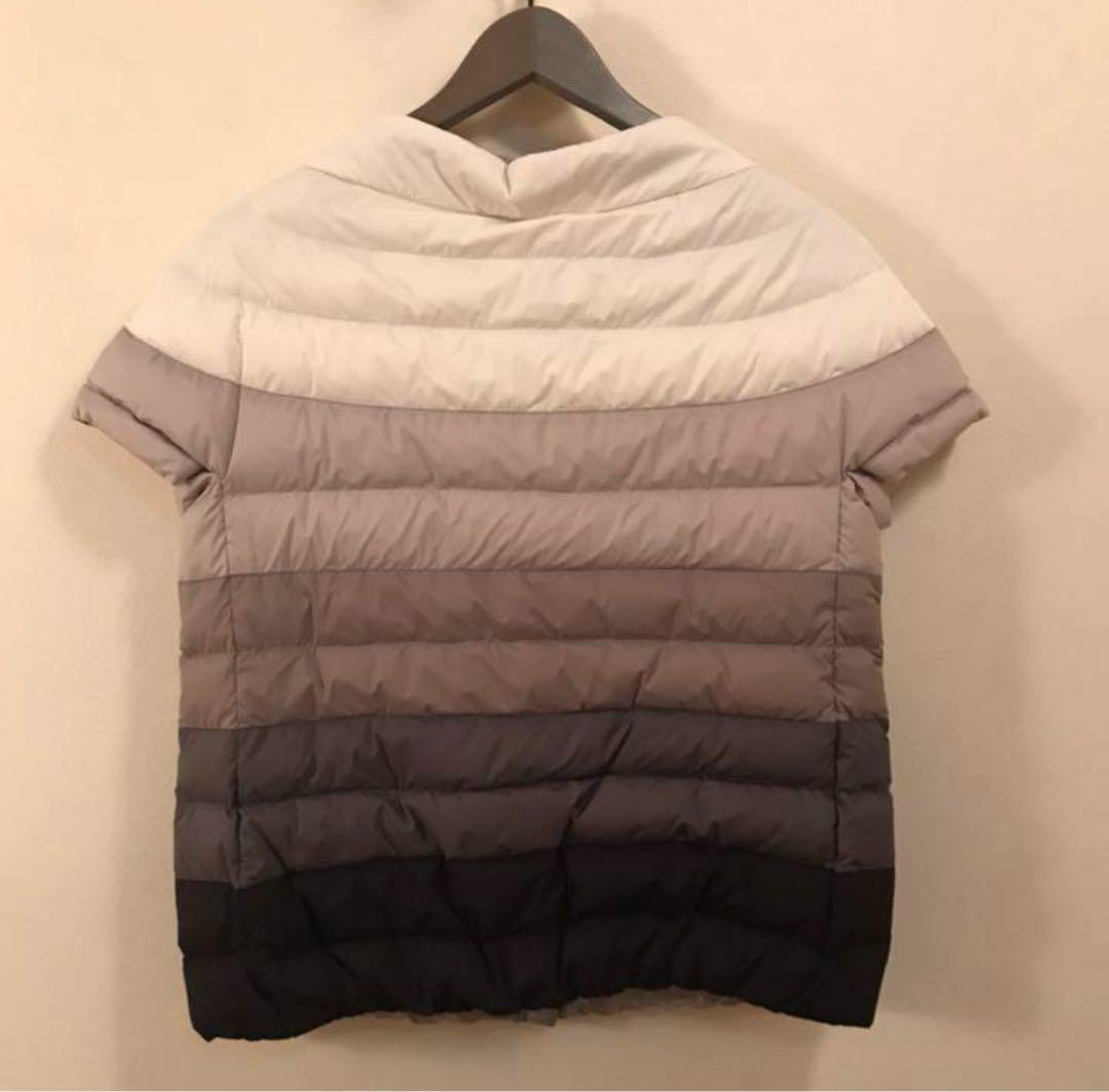 美品⭐︎HERNO リバーシブル半袖ダウン　グラデーションカラー　42
