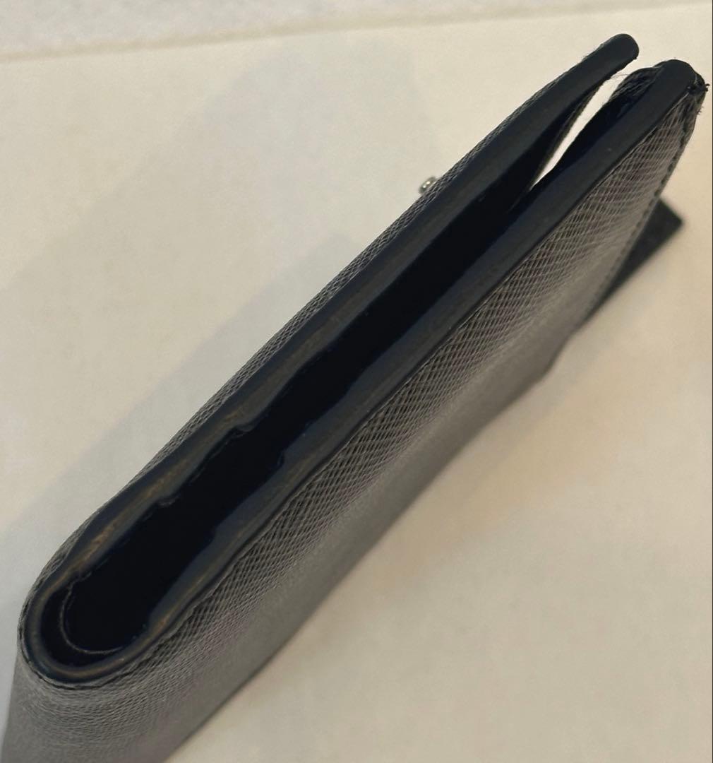 PRADA プラダ サフィアーノ トライアングル 財布 ブラック