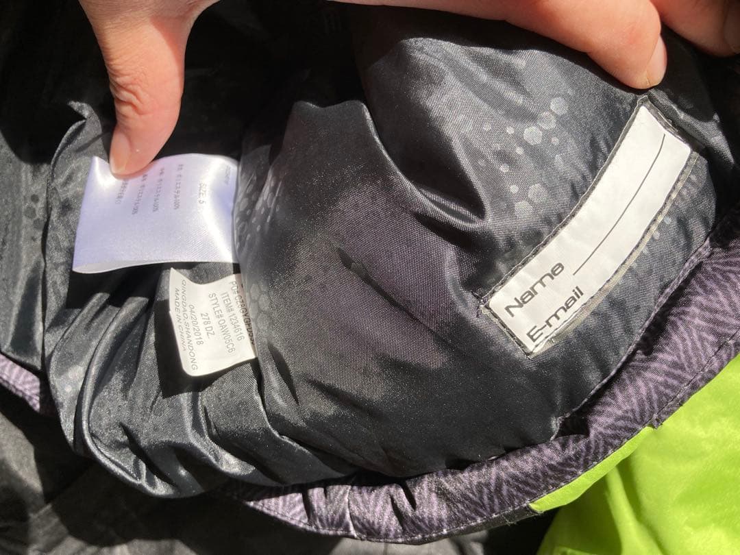 子供用スキーウェアセット 5サイズ グレー/ライム　未使用100〜120cm程度