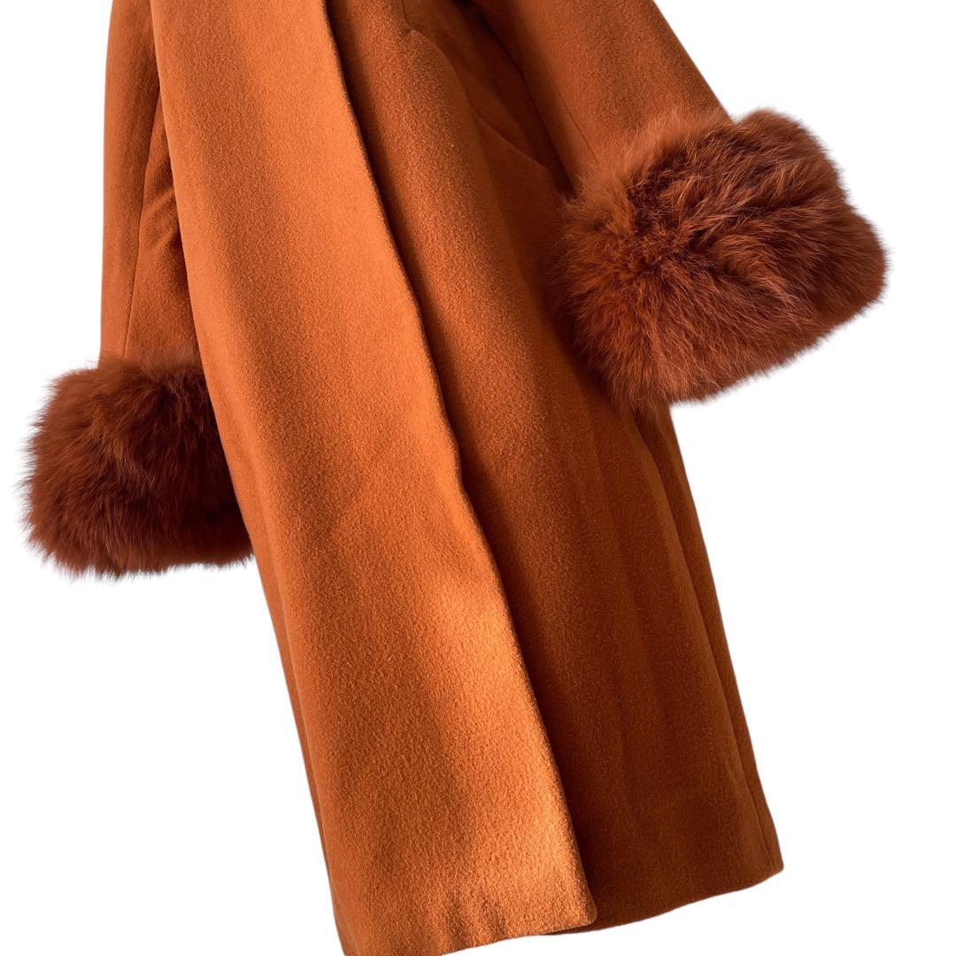 美品　グレースコンチネンタル　ダイアグラム　フォックスカフス　ビーバーコート