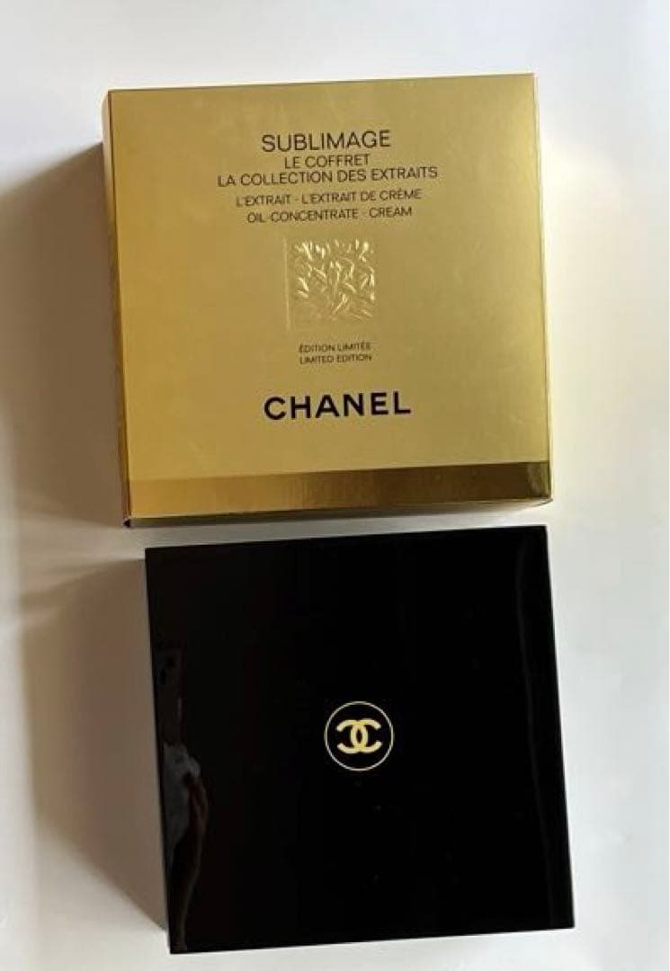 CHANEL コフレキットの木製小箱 ヴァニラペーパーアート付き