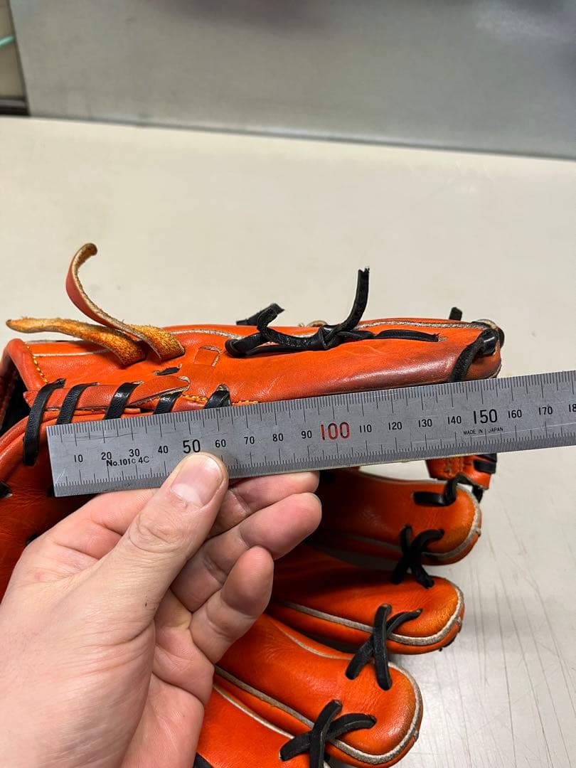 タマザワ　玉澤　軟式　グローブ　内野手　右投げ　オレンジ