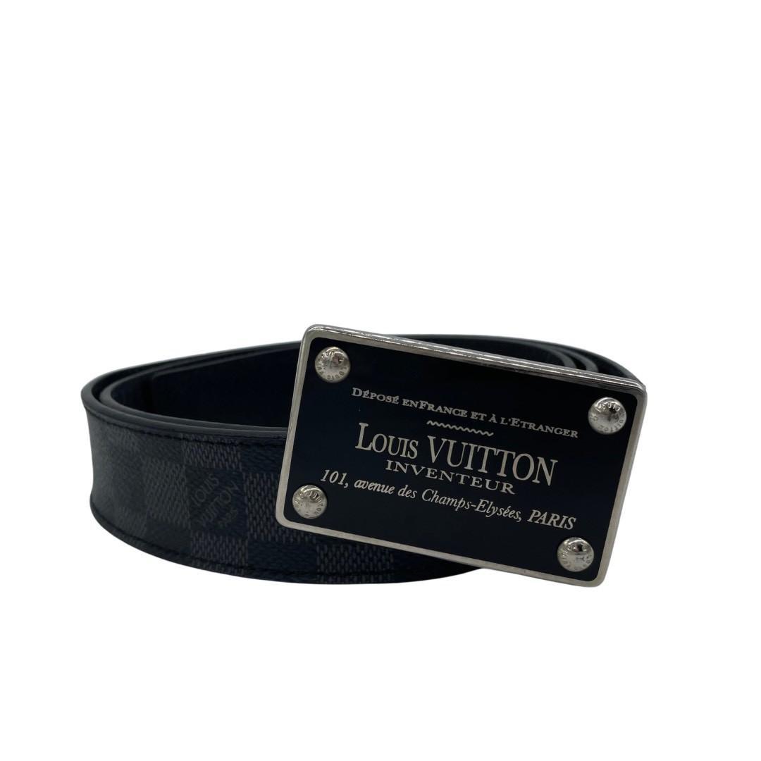 美品 LOUIS VUITTON ルイヴィトン ダミエグラフィット ベルト