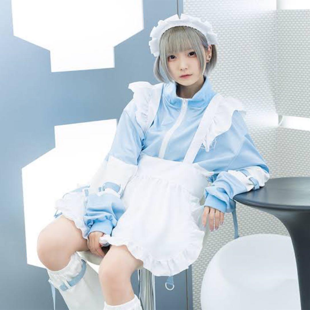 ACDCRAG ドットネコ 4点セット ジャージ エプロン レッグウォーマー