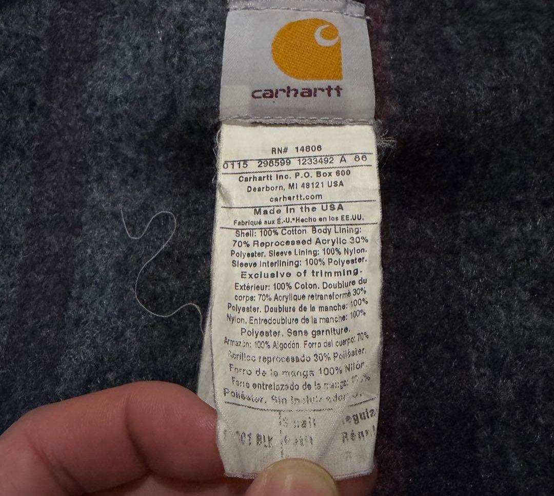 USA製　カーハート　デトロイトジャケット　Sサイズ　J001 BLACK 90