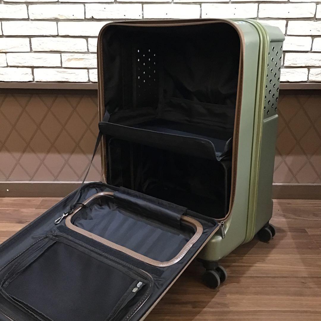 【美品】Coconte ペットトロリー キャリーカート カーキ