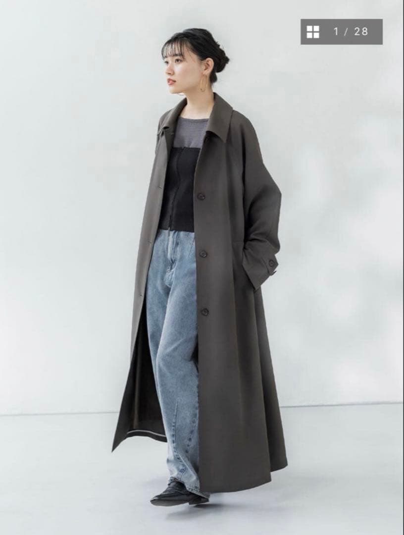 crewre ドレープステンカラーコート　サイズ2