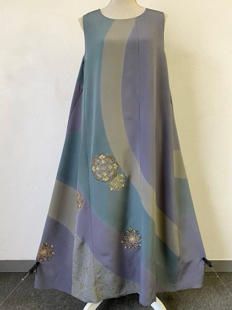 3243 着物　リメイク　ドレス　ワンピース