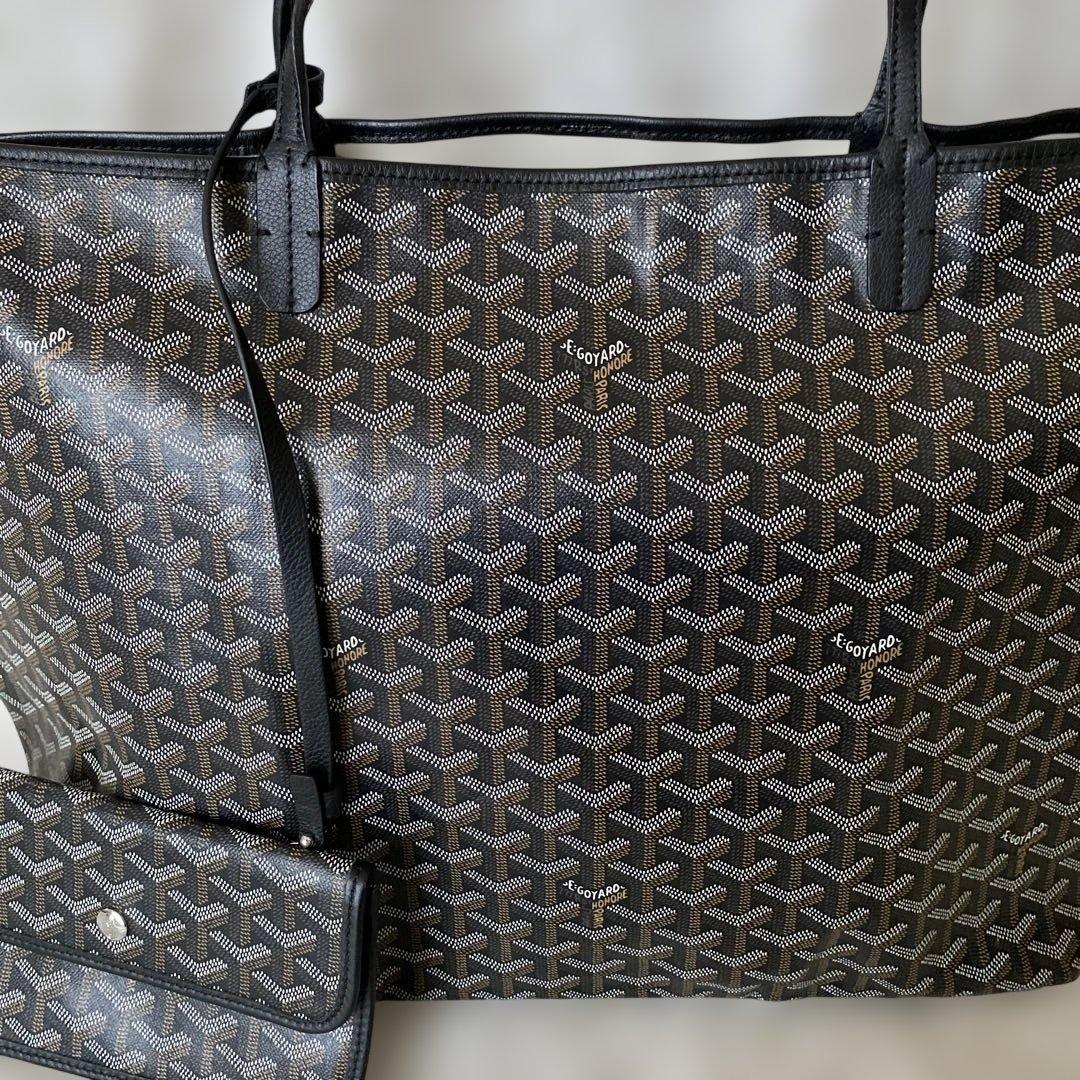 GOYARD トートバッグ ブラック　ポーチ付き 大容量