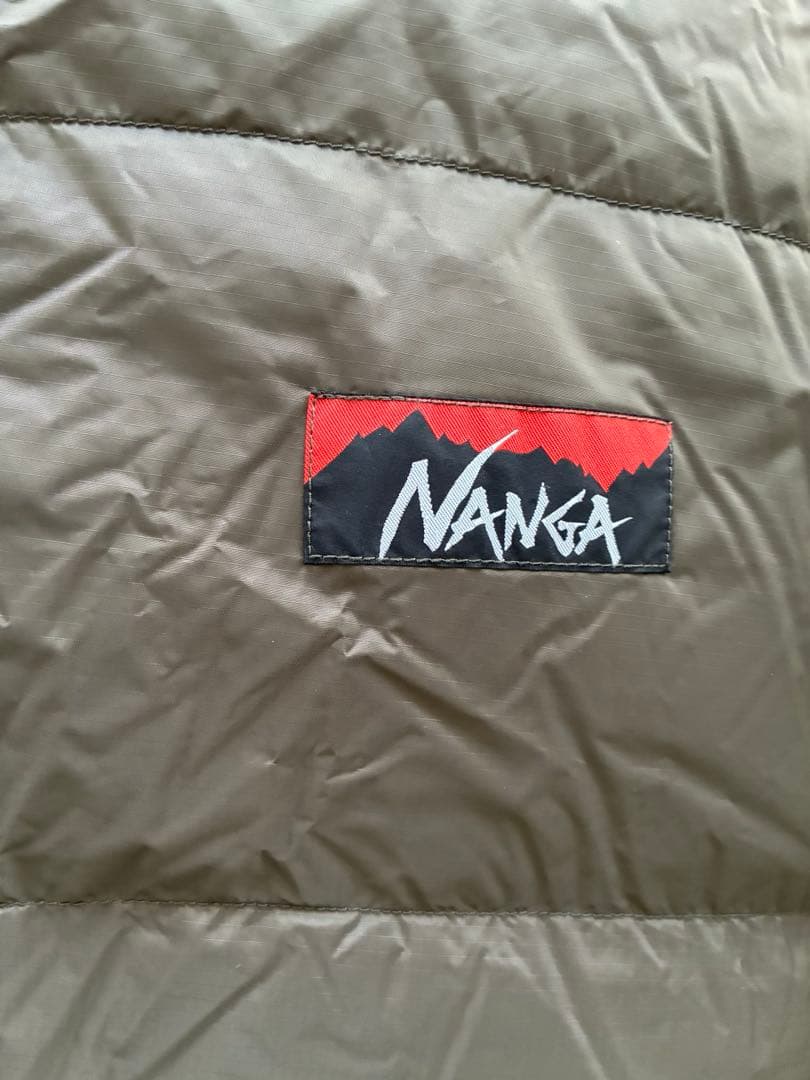 NANGA 寝袋 オーロラSTDレギュラーサイズ　オリーブグリーン　650FP
