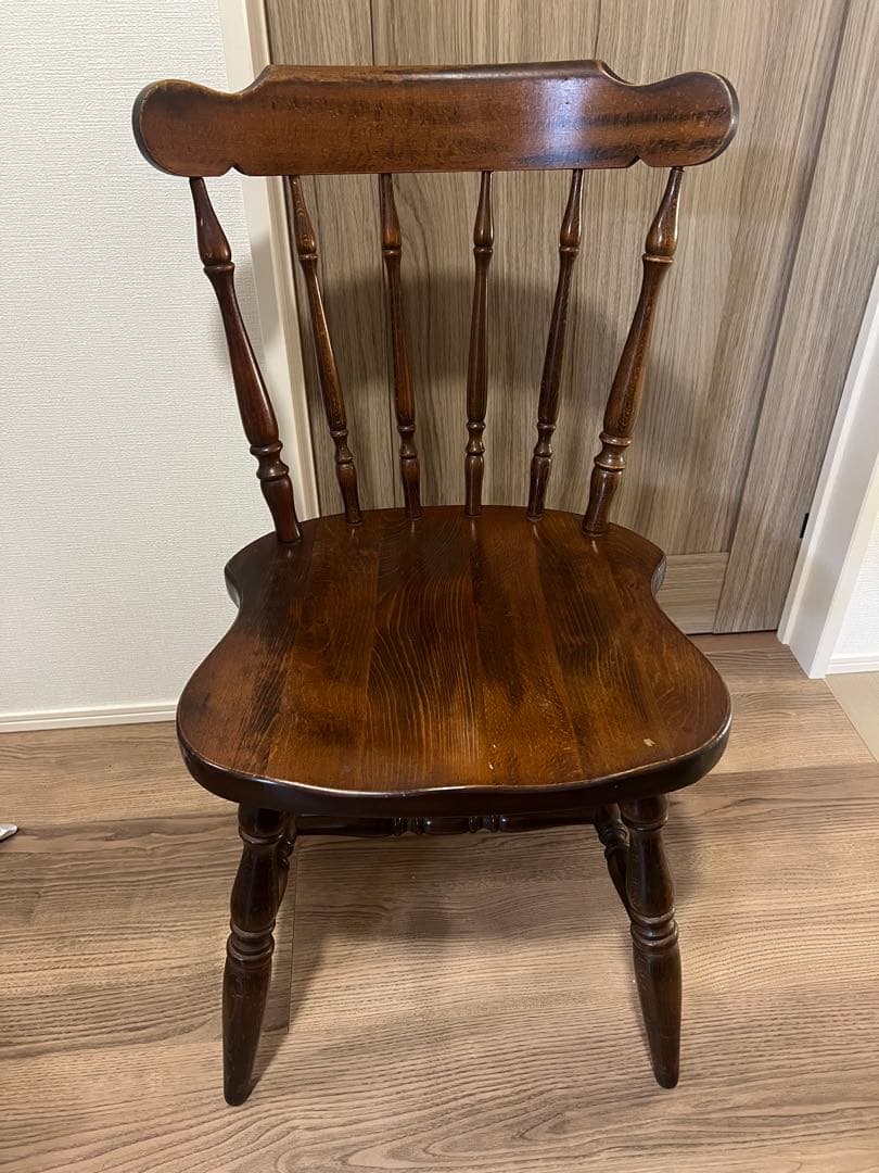 飛騨産業　ダイニングチェア ダークブラウン　アンティーク