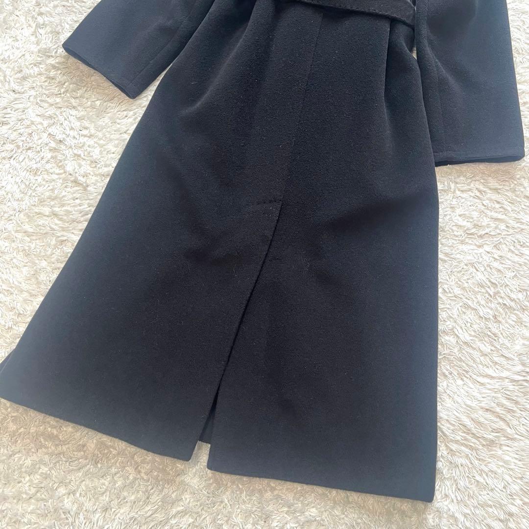 白タグ MAXMARA ベルテッドコート 女優襟 マニュエラ ダブルブレスト