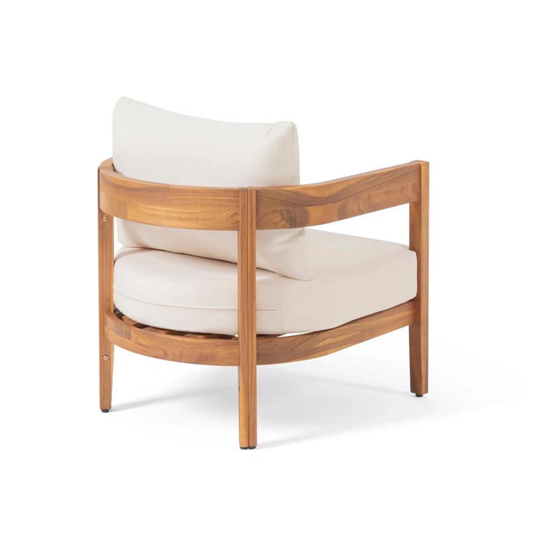 ガーデンファーニチャー 3点セット 天然木 屋外用 肘掛け ソファ ファニチャー