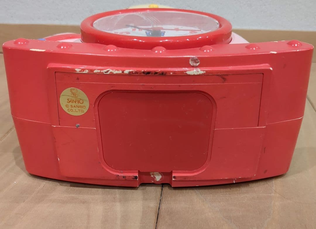 【GW限定値下】ハローキティ　木馬　目覚まし時計　Kitty【ジャンク】