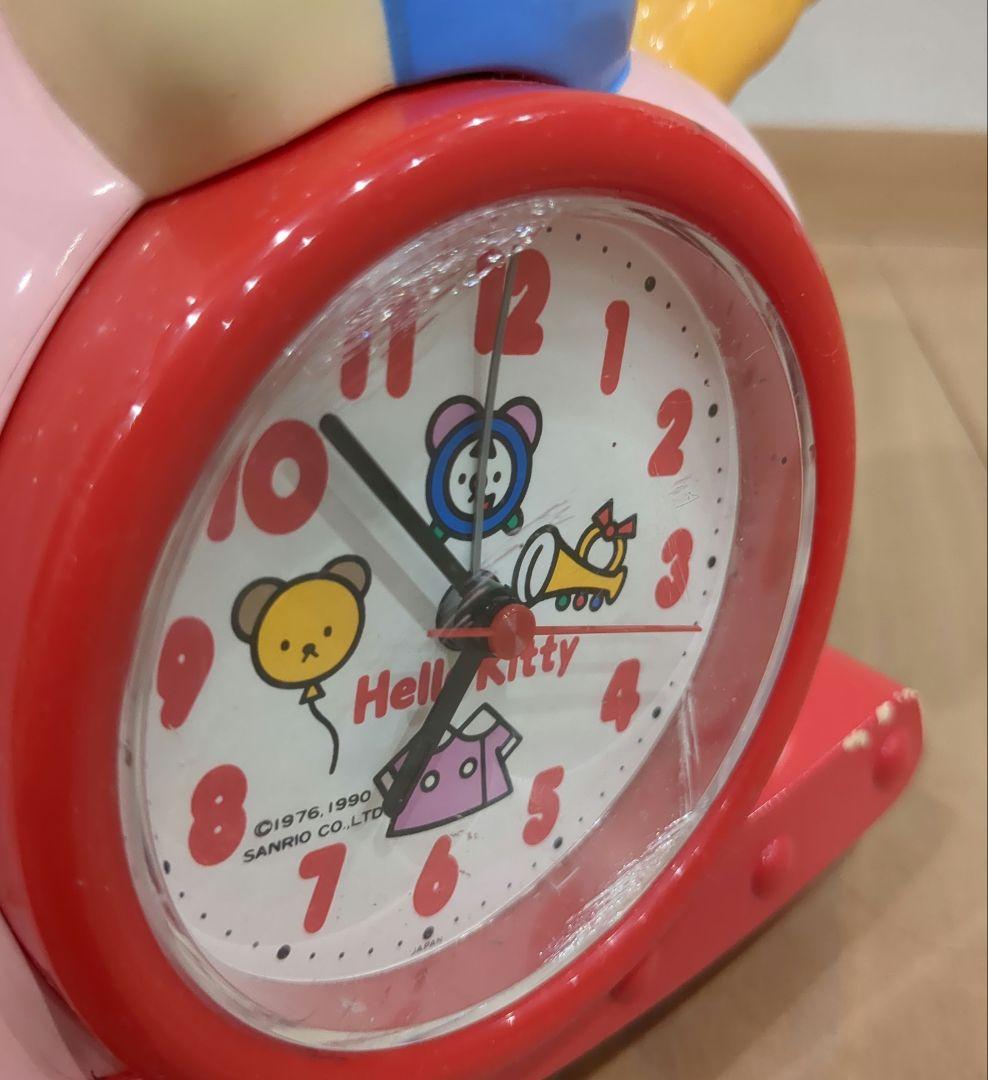 【GW限定値下】ハローキティ　木馬　目覚まし時計　Kitty【ジャンク】