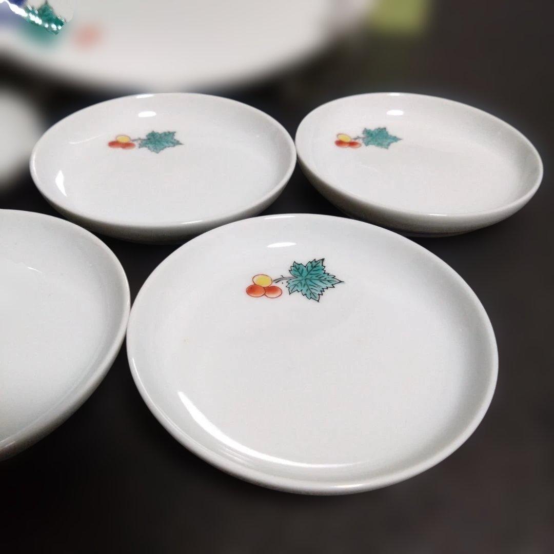 新品 有田焼 肥前赤絵窯元 鷹巣　プレートセット　お祝い