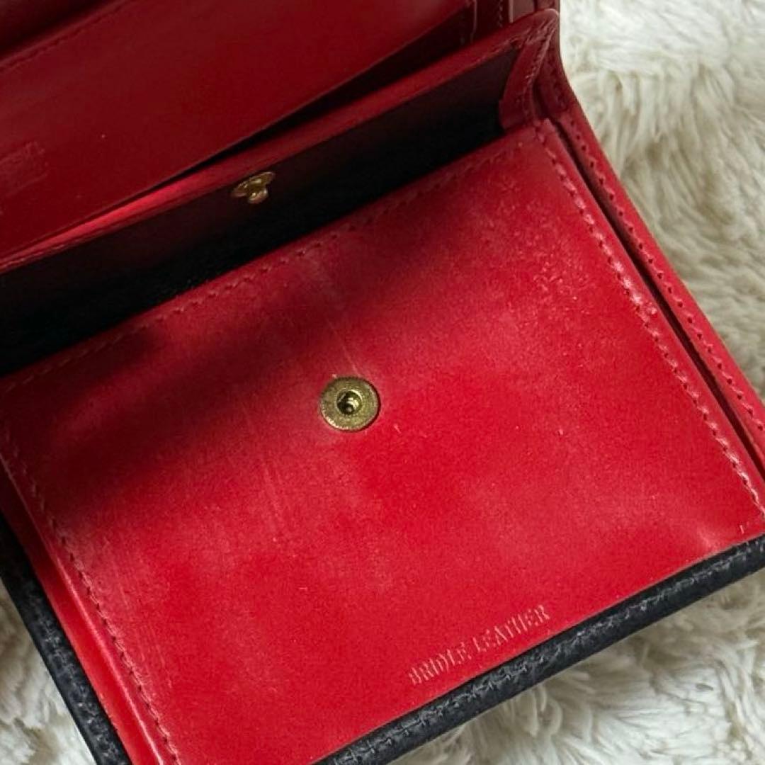 ⭐️新品未使用⭐️　ホワイトハウスコックス　三つ折り財布　ブラック　ブライドルレザー