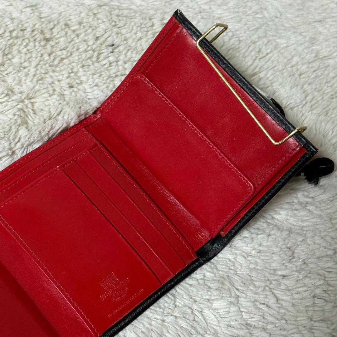 ⭐️新品未使用⭐️　ホワイトハウスコックス　三つ折り財布　ブラック　ブライドルレザー
