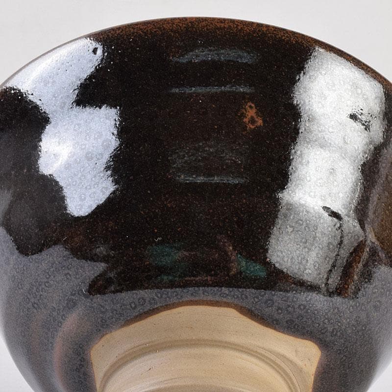 茶道具　上野焼　十五代　熊谷紅陽作　茶碗　堀内宗完(兼中斎)極め箱　VR9097