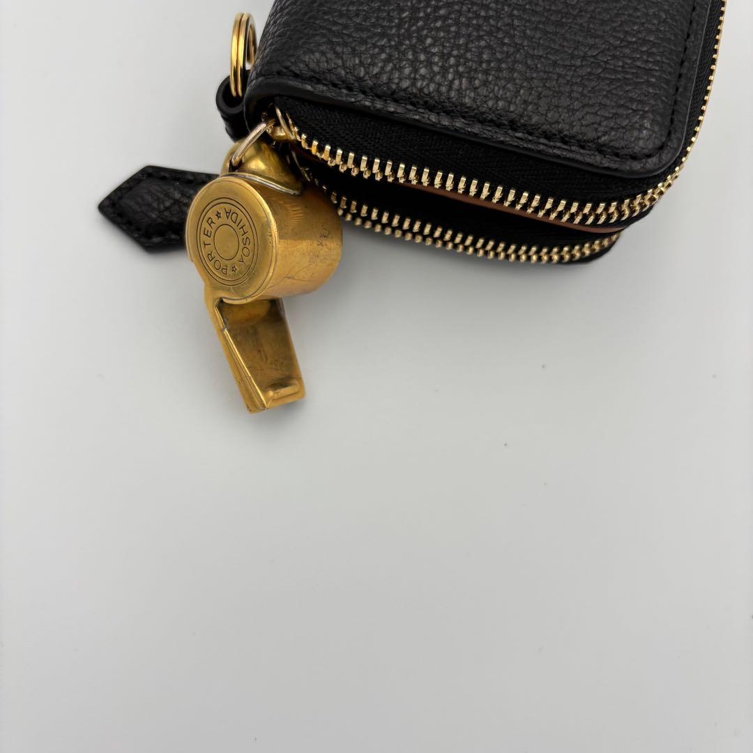 超美品　PORTER TONE トーン ブラック ホイッスル 黒 ポーター