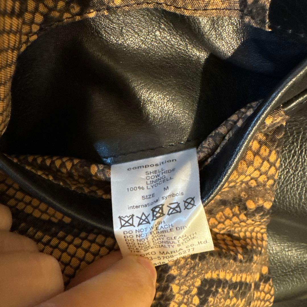 ジャケット・アウター wacko maria SINGLE LEATHER RIDERSJACKET