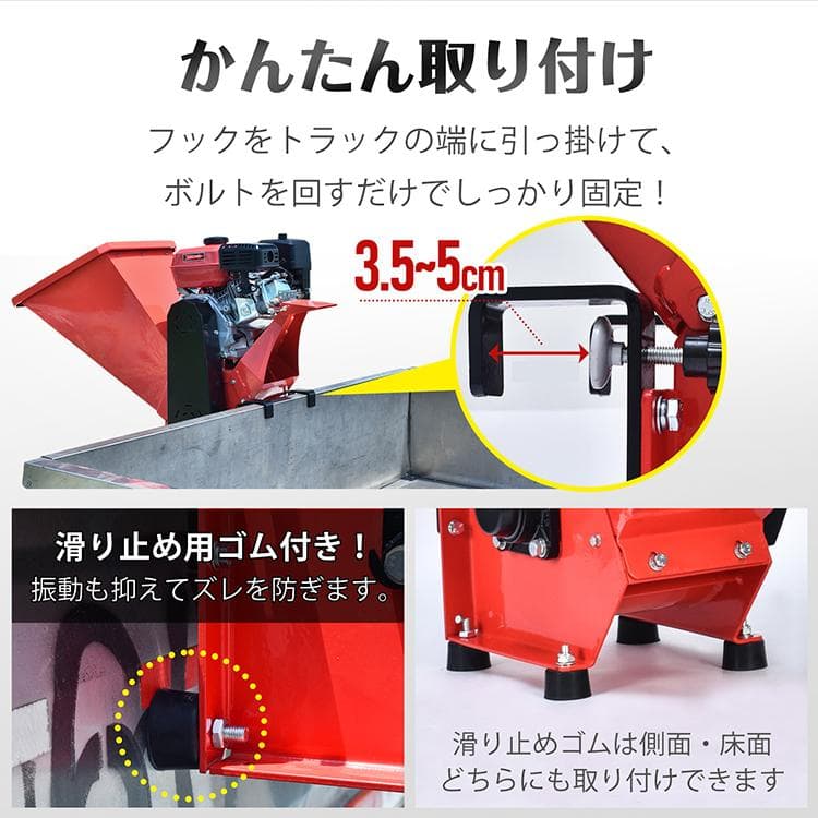 【送料無料】エンジン式粉砕機 最大粉砕径60mm 7.5馬力 ガソリン ガーデン
