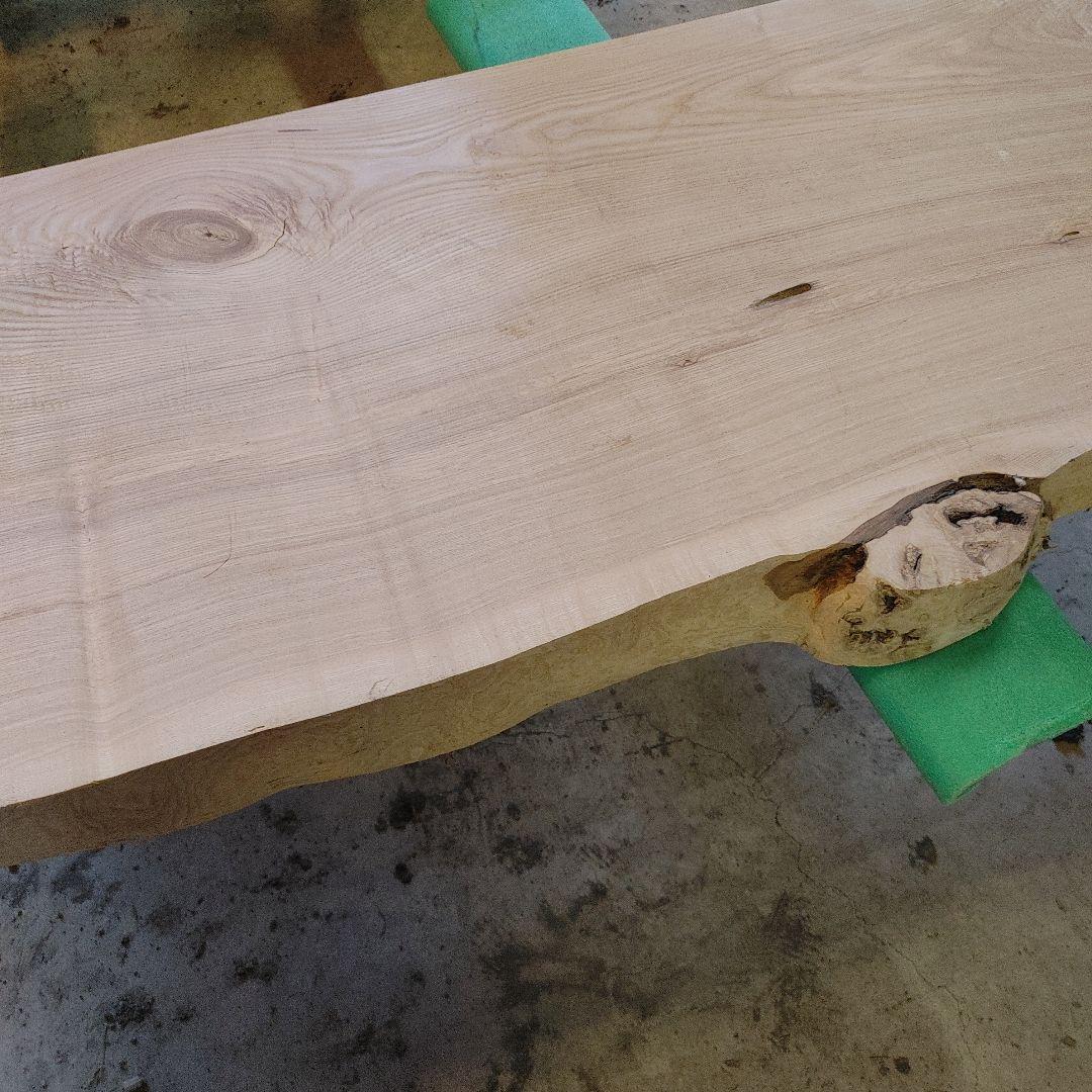 送料込み　一枚板　ニレ　楡　無垢材　天板　テーブル　カウンター　番号53