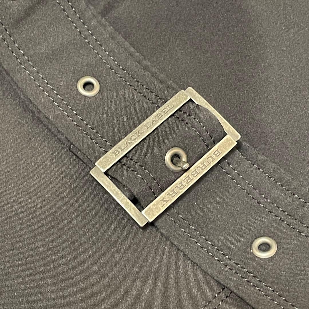 【美品】バーバリーブラックレーベル トレンチコート ノバチェック 日本製 黒 M