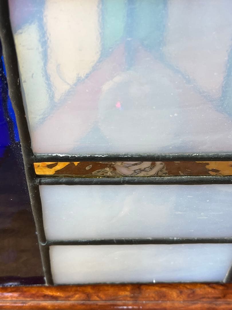 ステンドグラス ランプ ライト レトロ 店舗 ナイトランプ 杢目 ステンドガラス