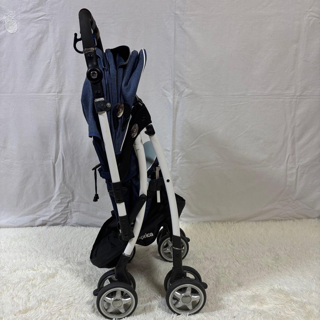 【美品】限定モデル　Aprica アップリカ　ラクーナビッテ　ベビーカー　ブルー
