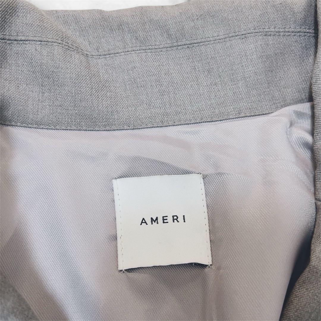 美品AMERI VINTAGE ロングコート 春秋 プリーツ ステンカラーコート