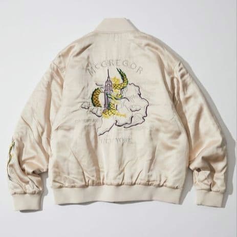 【新品】McGREGOR MODERN　メンズ　刺繍　ドラゴン　ブルゾン　黒　M