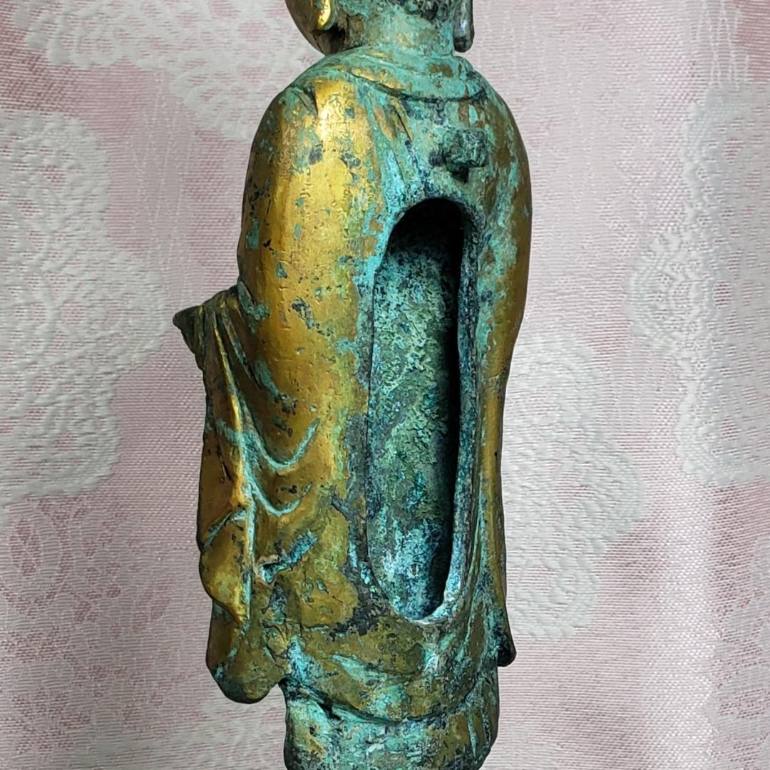 陶片◆金銅如来立像 新羅仏 仏像◆検）天平仏 飛鳥仏 高麗仏 百済仏 空海