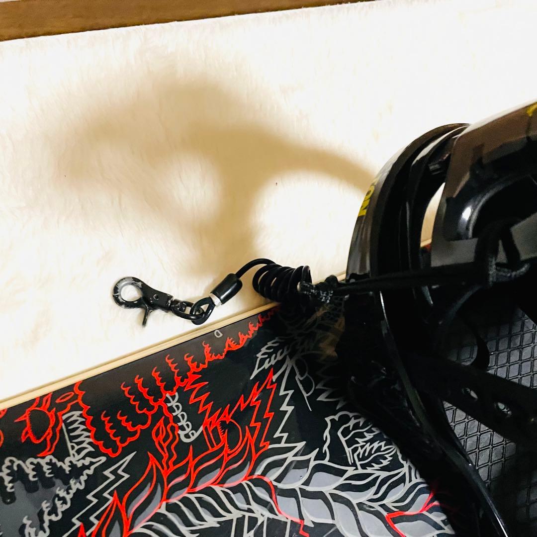 BURTON スノーボード、ビィンディングセット 155cm×M ストラップ付き