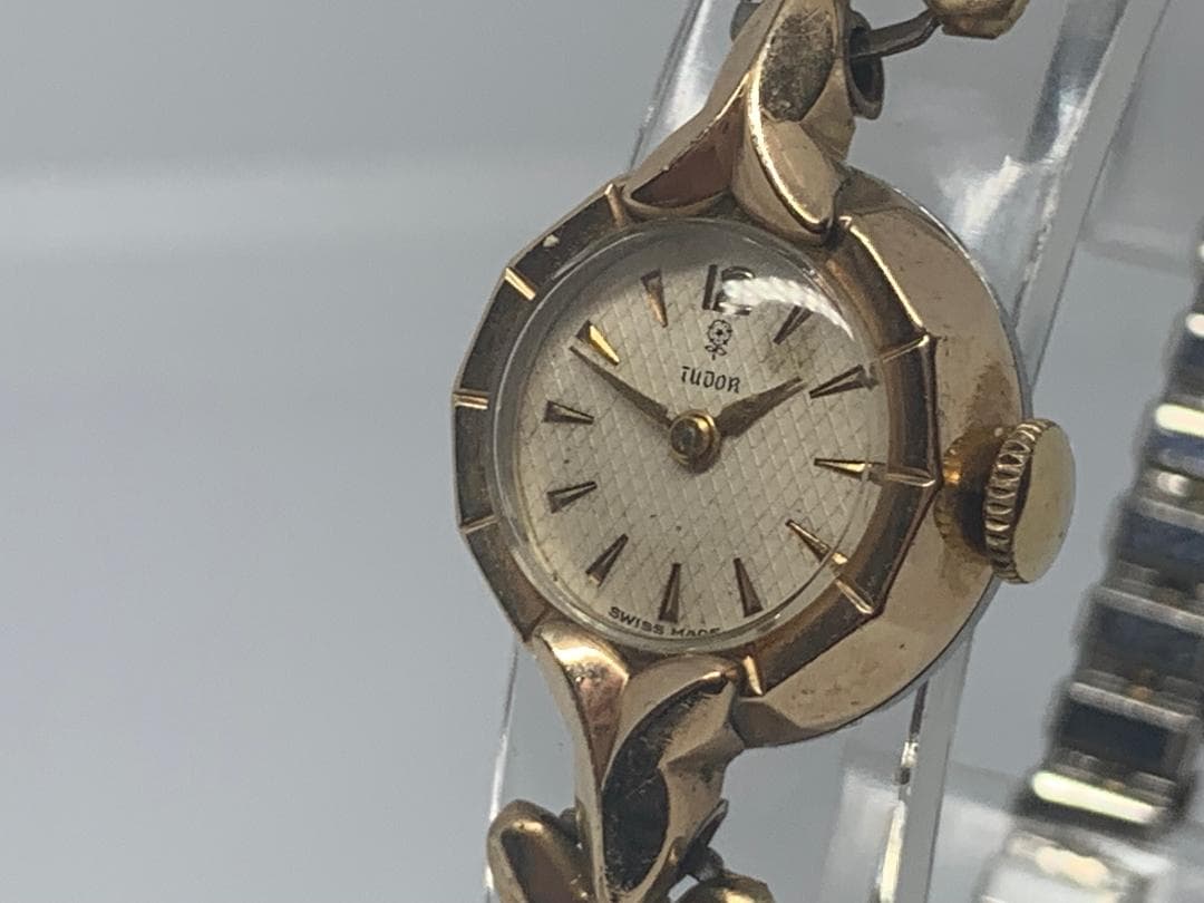 最終値下げTUDOR チュードル カクテルウォッチ 薔薇文字盤 手巻1950年代