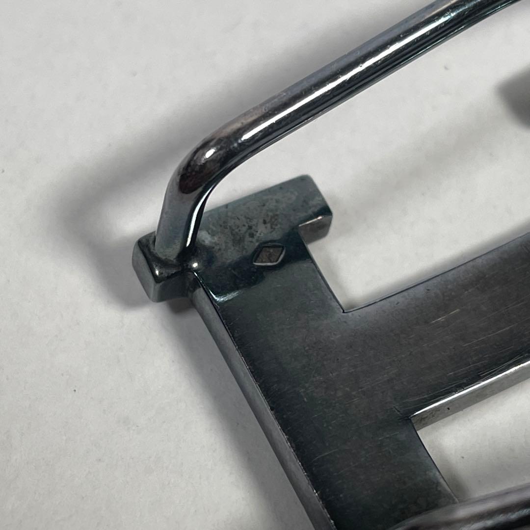 HERMES Hロゴ コンスタンス マネークリップ ビル925 クロームシルバー