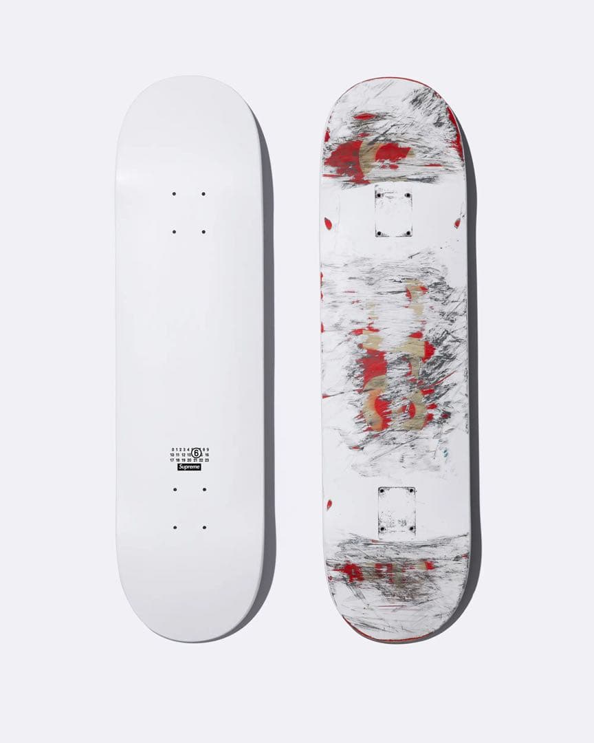 【新品】Supreme x MM6 Skateboard \"White\"
